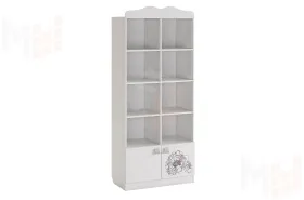 Стеллаж Фэнтези  белый рамух