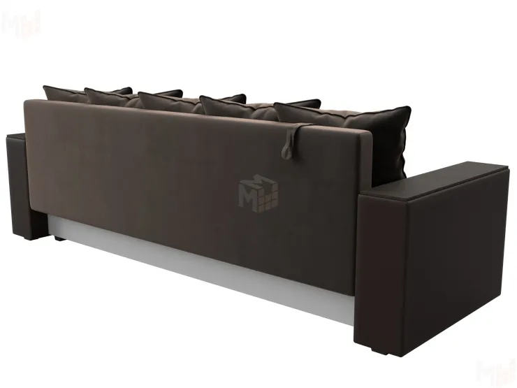 Диван прямой Дубай Лайт ( Коричневый\Коричневый )