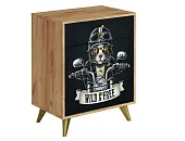 Комод Фьюжн КМ-001 крафт золотой/Biker cat
