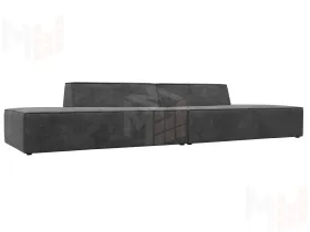 Диван прямой модульный Монс лофт ( BRUT 16 темно-серый )