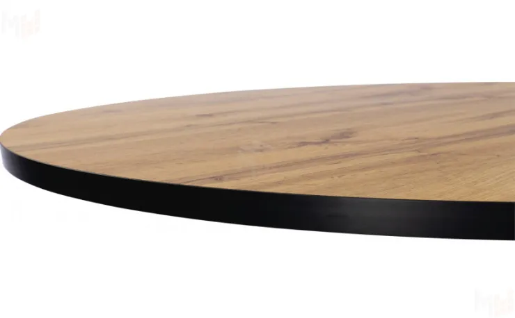 Стол раскладной Вега Лофт D100 Дуб вотан / Черный