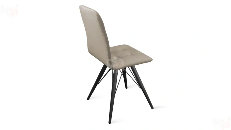 Стул Аспен К3 Черный муар, Велюр Confetti Smoke