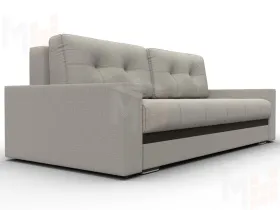 Диван прямой с декором Лига-096 НПБ ( Амур 02 Бежевый;Коричневый )