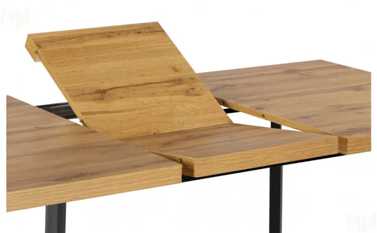 Стол раскладной Лаки Лофт 120 Дуб Вотан/Черный