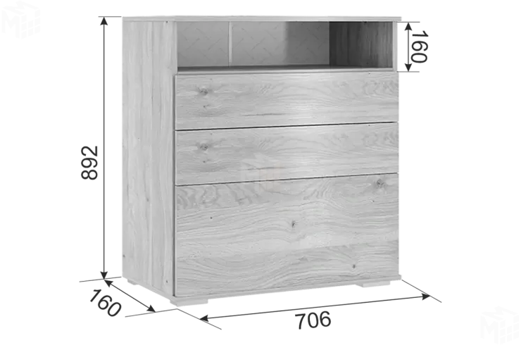 Комод Лайк 27.01 дуб мария