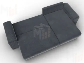 Диван угловой Лига-099 угол универсальный ( Vertical серый )