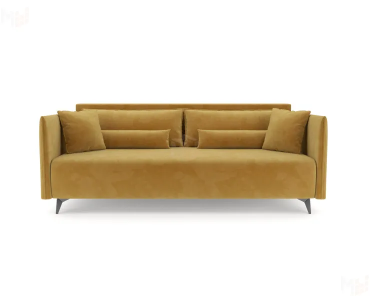 Диван прямой Майами (Велюр Cabrio 27 – желтый)