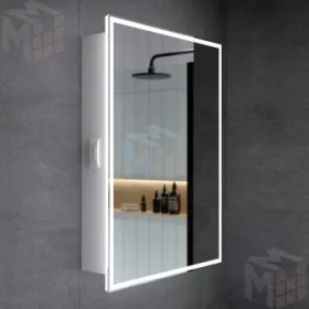 Зеркальный шкаф с LED подсветкой Rita 600