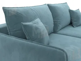 Диван прямой Лига-064 НПБ ( SEVEN 113 бирюзовый )
