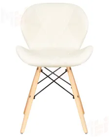 Стул обеденный DOBRIN BUTTERFLY (ножки светлый бук, цвет сиденья кремовый)