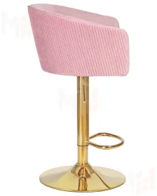 Стул барный DOBRIN DARCY GOLD (розовый велюр (1922-16))