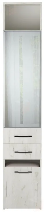 Пенал с пуфом ИТАЛИЯ П1Я-400 Крафт белый