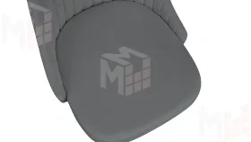 Стул Франк (конус) исп. 2 - ДП2-30 Белый матовый/Микровелюр Catania Silver (серый)