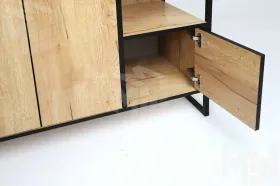 Шкаф с полками Виртон 2 Дуб Крафт Золотой