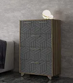 Комод Амстердам (дуб самдал/серый графит)