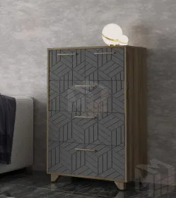 Комод Амстердам (дуб самдал/серый графит)