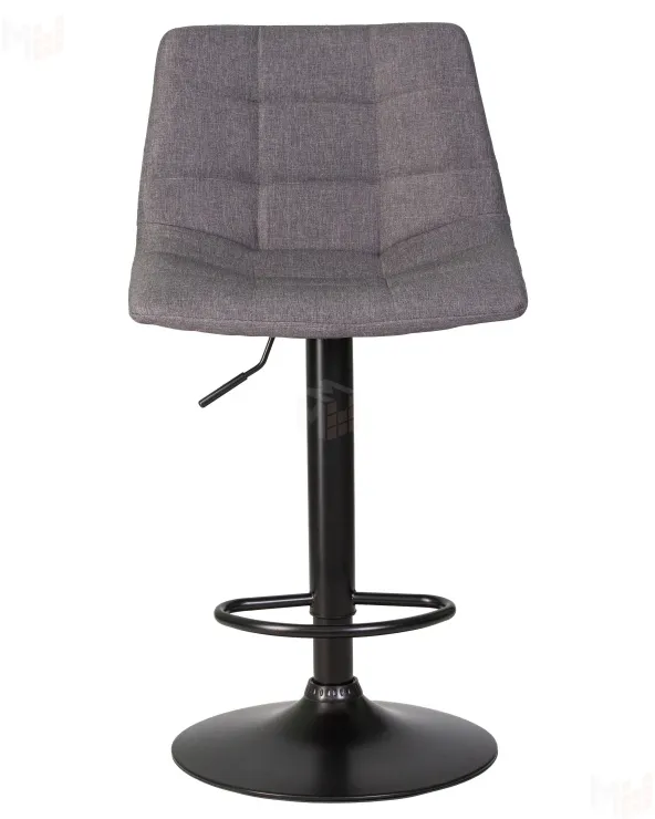 Стул барный DOBRIN TAILOR BLACK (серая ткань (188-55))