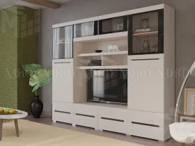 Гостиная Эколь-02 (сандал светлый)