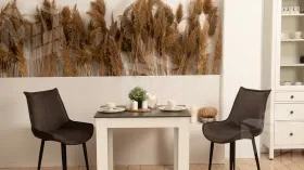 Стол обеденный Промо тип 1 Белый, Ателье темный