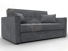 Диван прямой Лига-104 (140) ( BRUT 16 темно-серый )