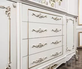 Комод Флоренция белый глянец
