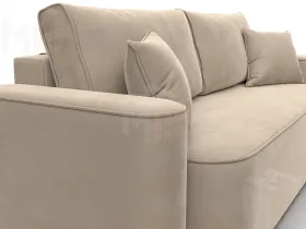 Диван прямой Лига-118 НПБ ( SEVEN 729 бежевый )