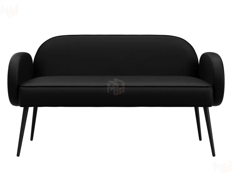 Диван прямой Лига-086 ( GRIFON 18 черный )