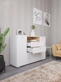 Комод Ланс К-303 белый