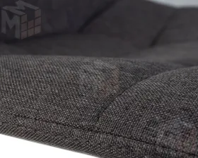 Стул барный DOBRIN TAILOR BLACK (серая ткань (188-55))