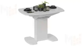 Стол обеденный Портофино - СМ(ТД)-105.01.11(1) Белый глянец, Стекло белое