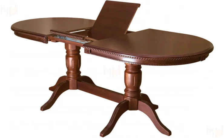 Стол деревянный раскладной Лорель 140 Миланский орех