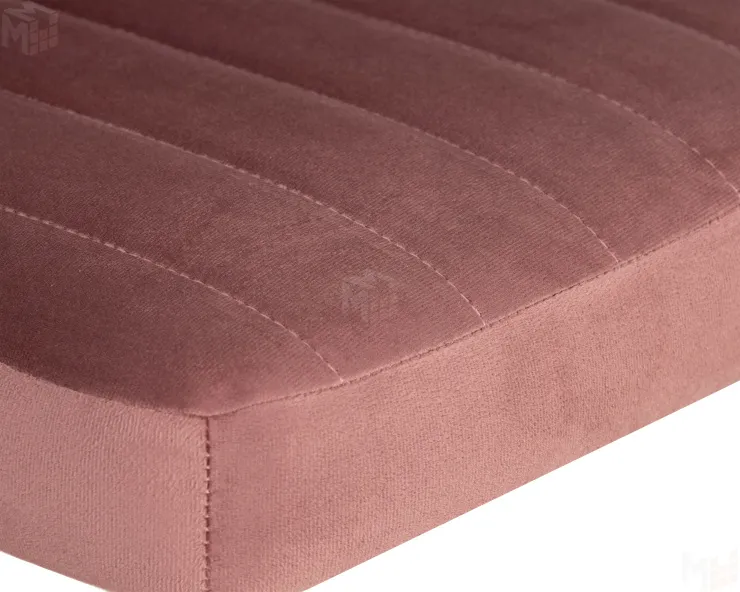 Стул барный DOBRIN CHARLY GOLD (розовый велюр (MJ9-32))