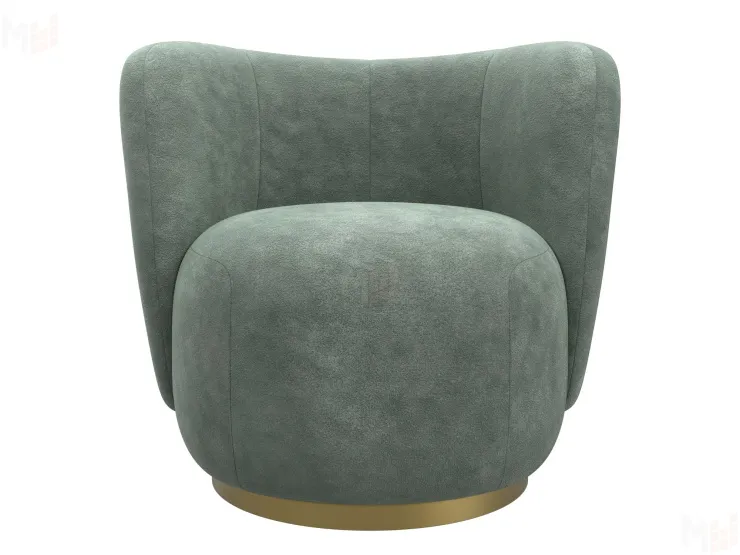 Кресло Лига-072 ( велюр BRUT 08 зеленый )