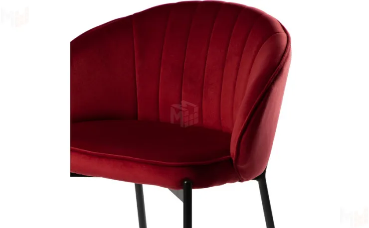 Полубарный стул Миэль bordo/черный