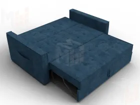 Диван прямой Лига-104 (140) ( BRUT 11 синий )