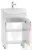 Тумба под умывальник "Элегия 50" Стандарт без ящика Айсберг