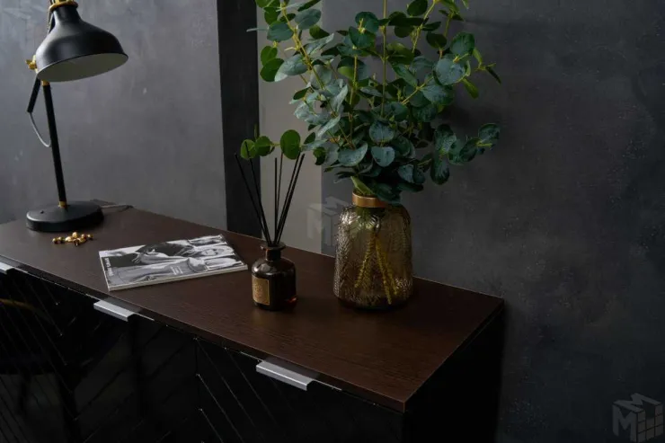 Комод Стокгольм (венге/черный матовый)