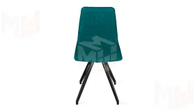 Стул Хьюго К4 Черный муар, Велюр Confetti Izumrud