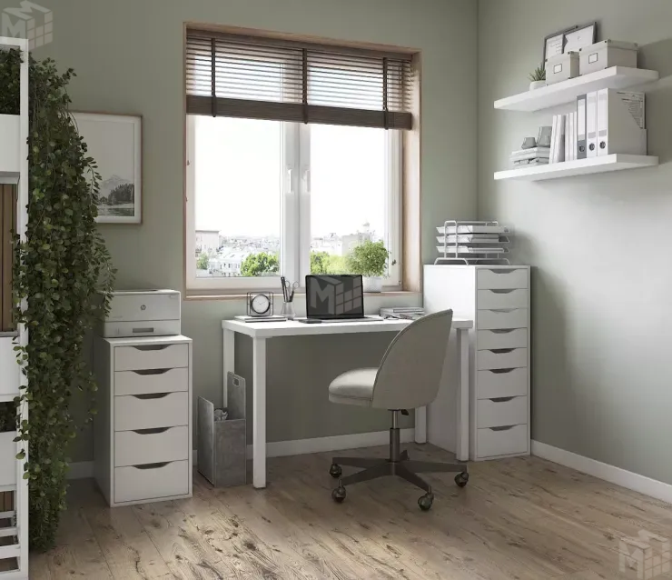 Стол письменный Ингар 1/ТТ  белый