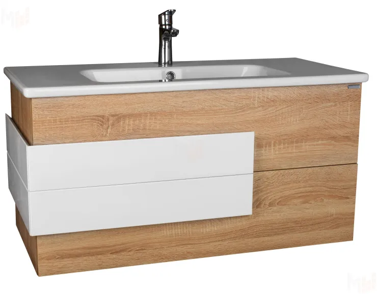 Тумба подвесная под умывальник "Эйфория 100 Best" В2 Домино