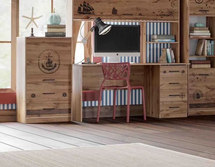 Тумба с дверцей и ящиками  Фрегат