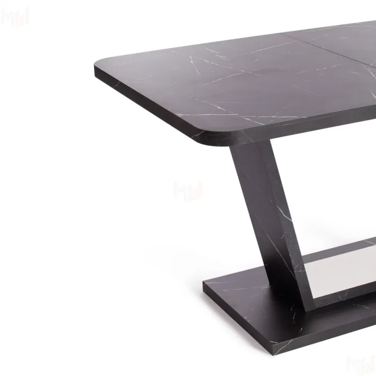 Стол обеденный VOX Мрамор черный/Белый