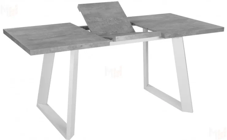 Стол раскладной Райт Лофт 120 Бетон/Белый