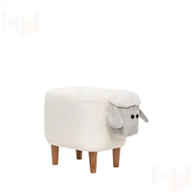 Пуф Leset Lamb COMBI (Молочный, компаньон серый)