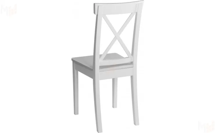 Стул деревянный с жестким сиденьем Бергольф Белый