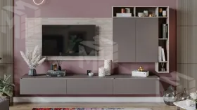 Гостиная Глосс №9 -  ГН 319.09 Баттл Рок, Стекло Светлый Stone(St)