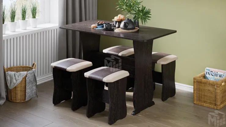 Обеденная группа тип 1 - МФ-101.006 Венге, Санчо/Коричневый