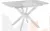 Стол раскладной стеклянный Твин Лофт 130 Белый
