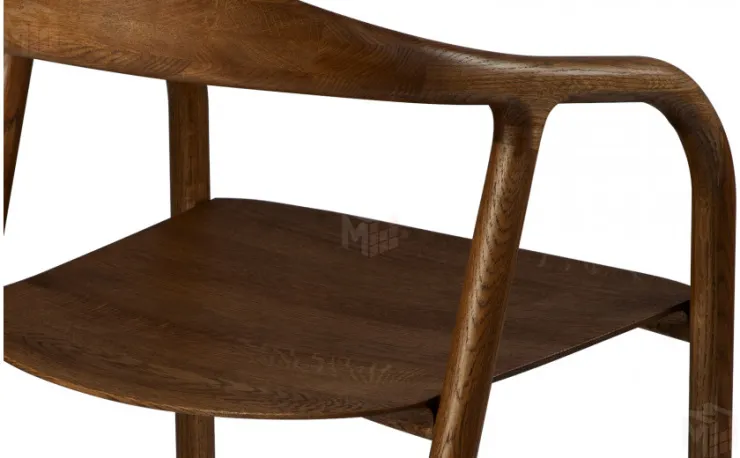 Кресло деревянное из массива дуба Соул Дуб темный