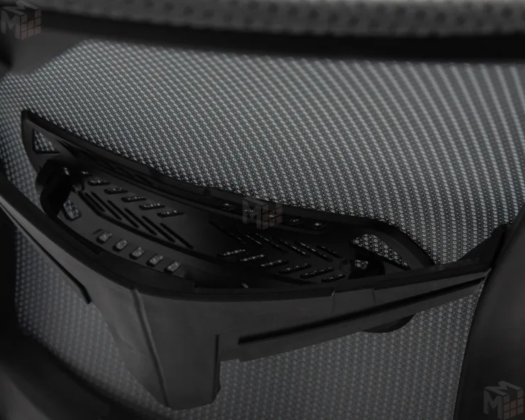 Офисное кресло для персонала DOBRIN NIXON (чёрный, серая сетка)